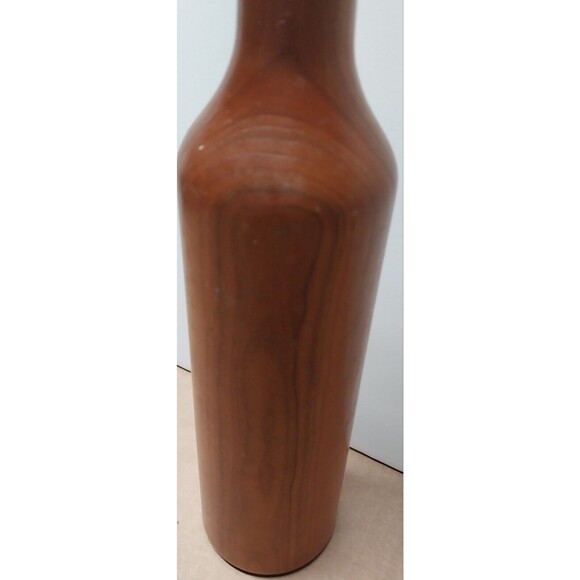 14" Tall Large Wood Pepper Grinder Commercial Mill Wine Bottle Fieldstone VTG - Picture 5 of 13